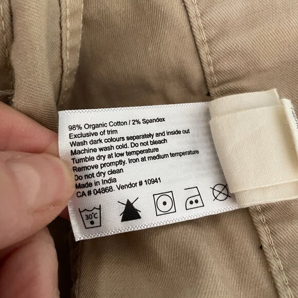 MEC Mountain Equipment Coop Woman's Tan Casual Flared Pants-Sz. 10 - Picture 4 of 12